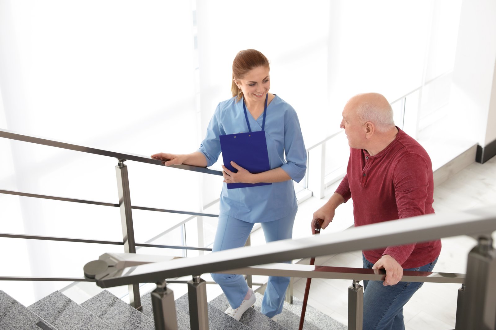 negotiating stairs training for seniors